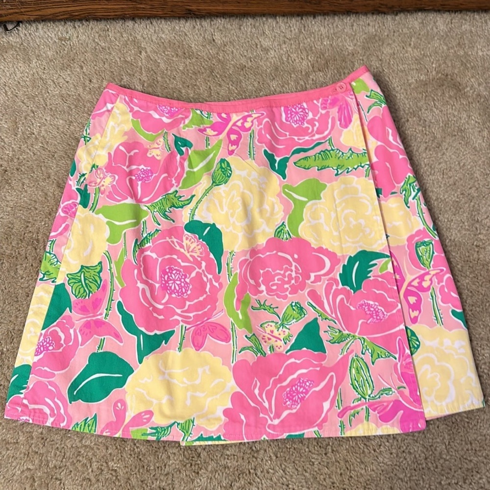 Lilly Pulitzer wrap around skirt sz8